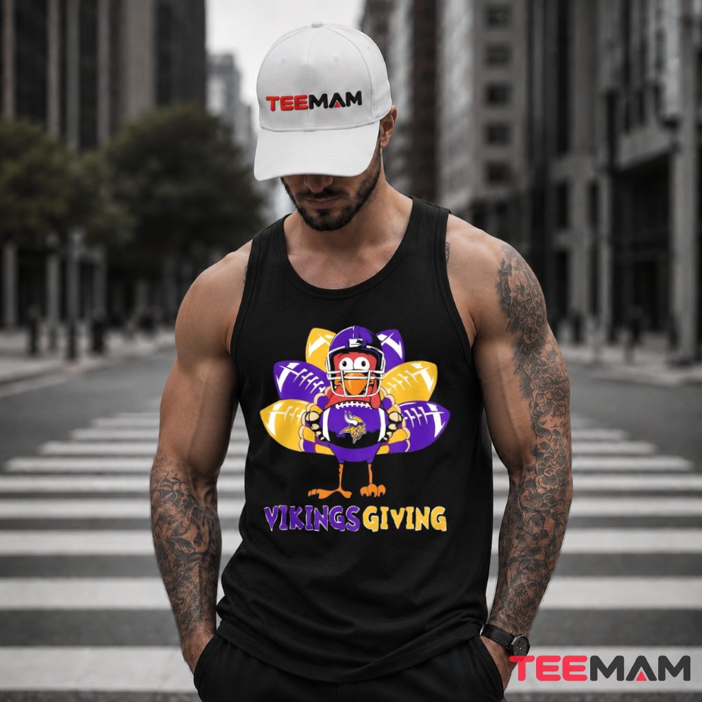 Minnesota Vikings Thanksgiving Turkey Tank Top Minnesota Vikings Thanksgiving Turkey Tank Top