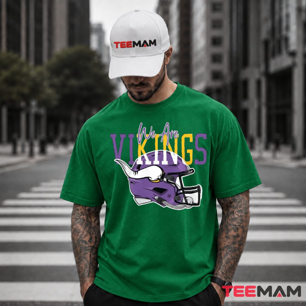 Minnesota Vikings We Are Helmet T-Shirt