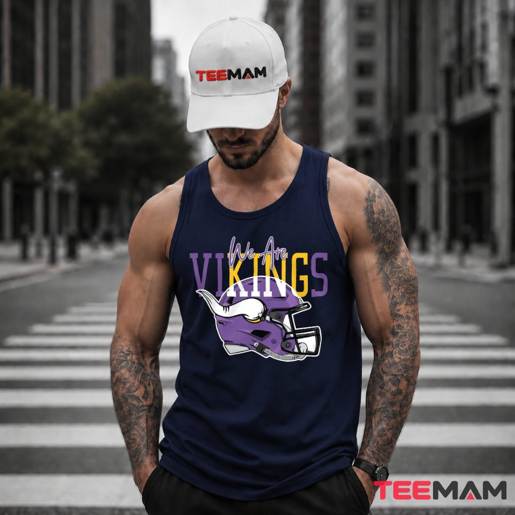 Minnesota Vikings We Are Helmet Tank Top Minnesota Vikings We Are Helmet Tank Top