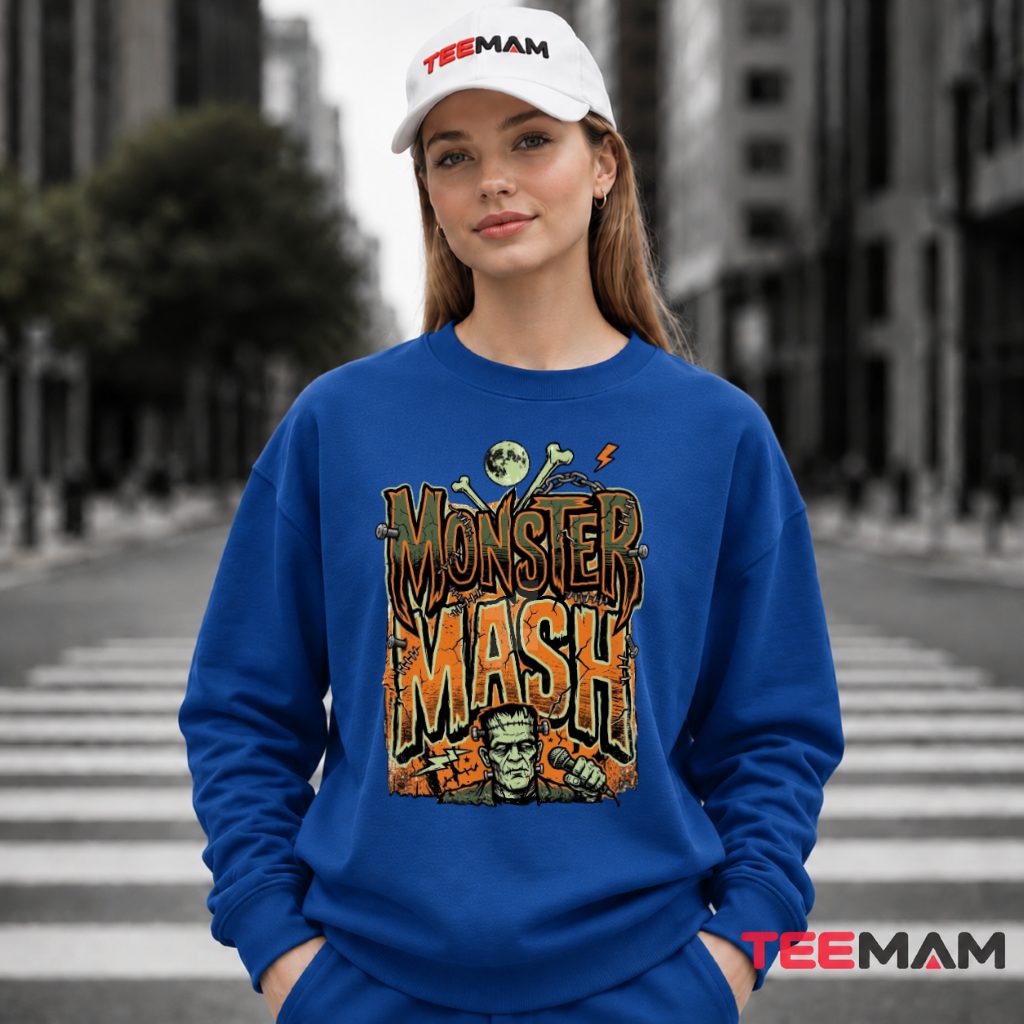 Monster Mash Frankenstein Halloween Long Sleeve Monster Mash Frankenstein Halloween Long Sleeve