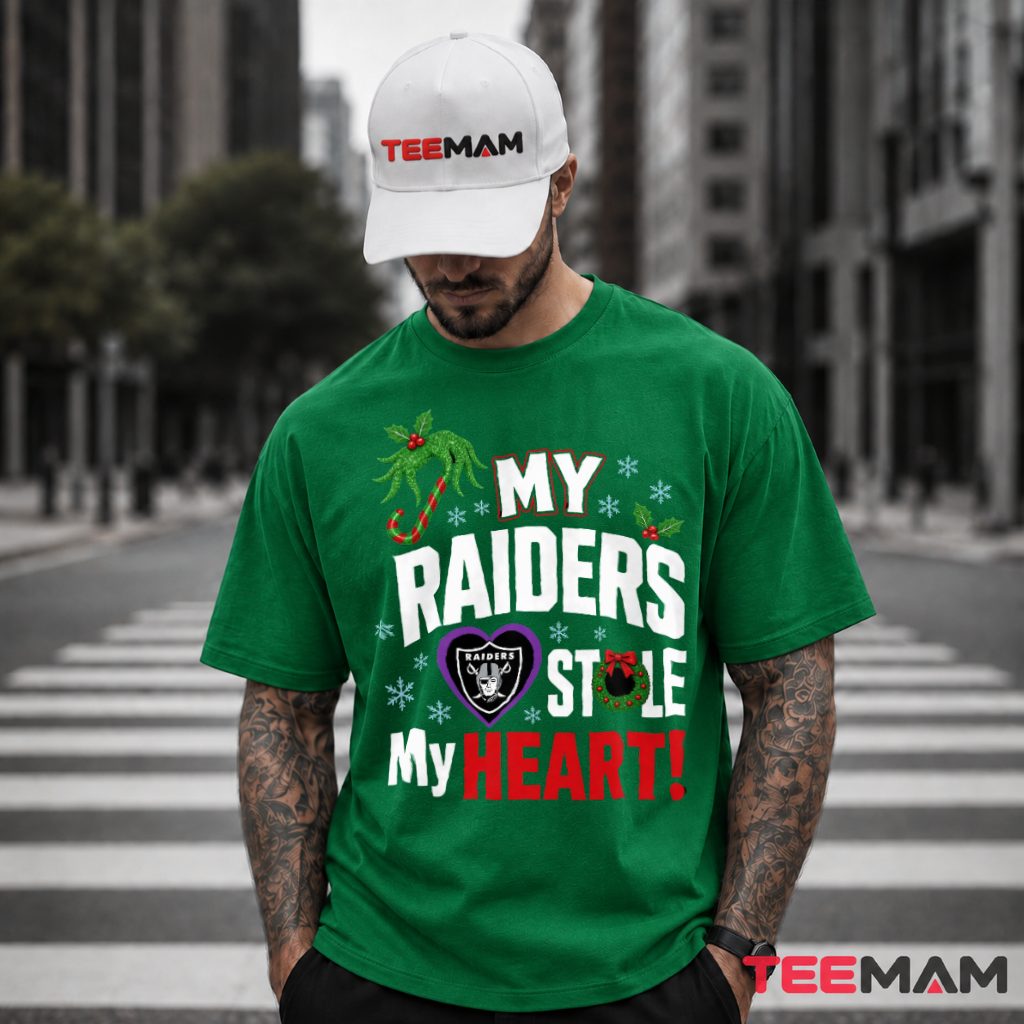 My Raiders Stole My Heart Christmas T-Shirt