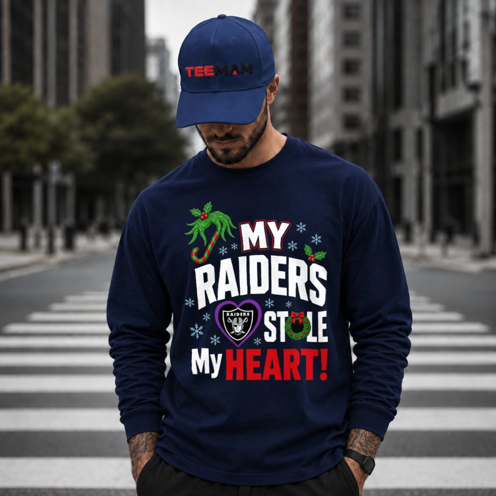 My Raiders Stole My Heart Christmas Long Sleeve My Raiders Stole My Heart Christmas Long Sleeve