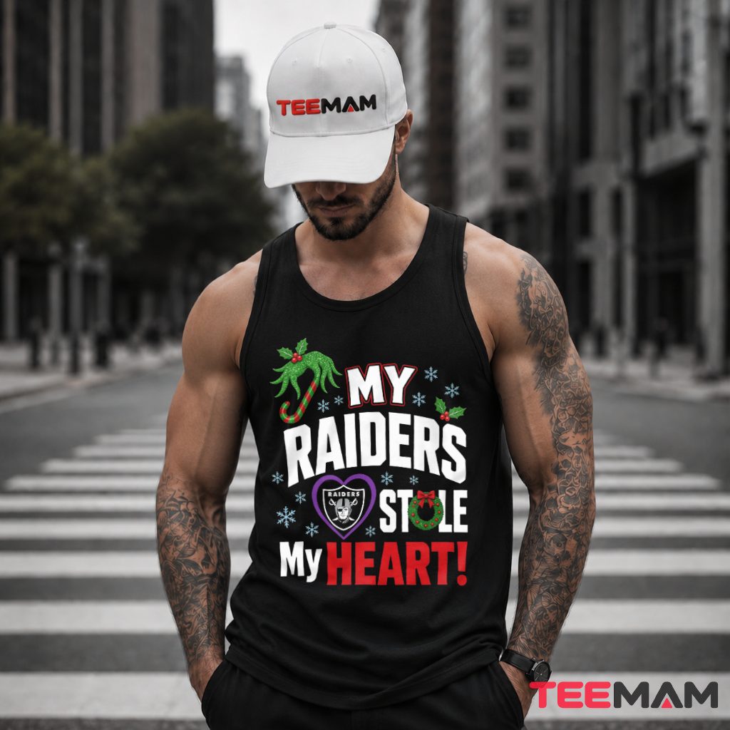 My Raiders Stole My Heart Christmas Tank Top My Raiders Stole My Heart Christmas Tank Top
