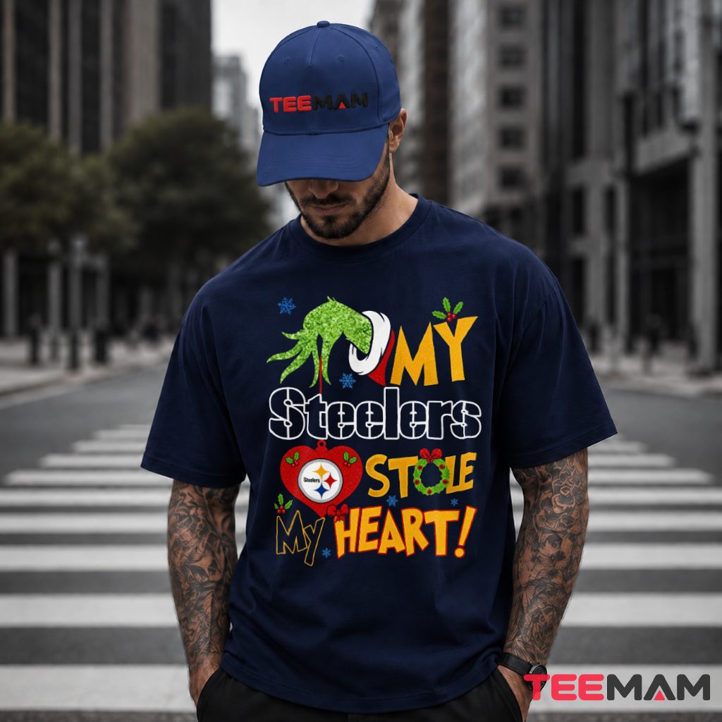 My Steelers Stole My Heart Christmas T-Shirt