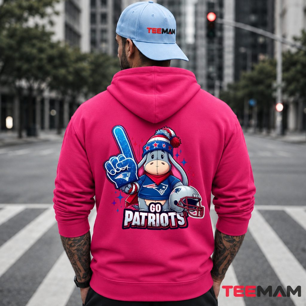 New England Patriots Eeyore Go Fan Hoodie New England Patriots Eeyore Go Fan Hoodie
