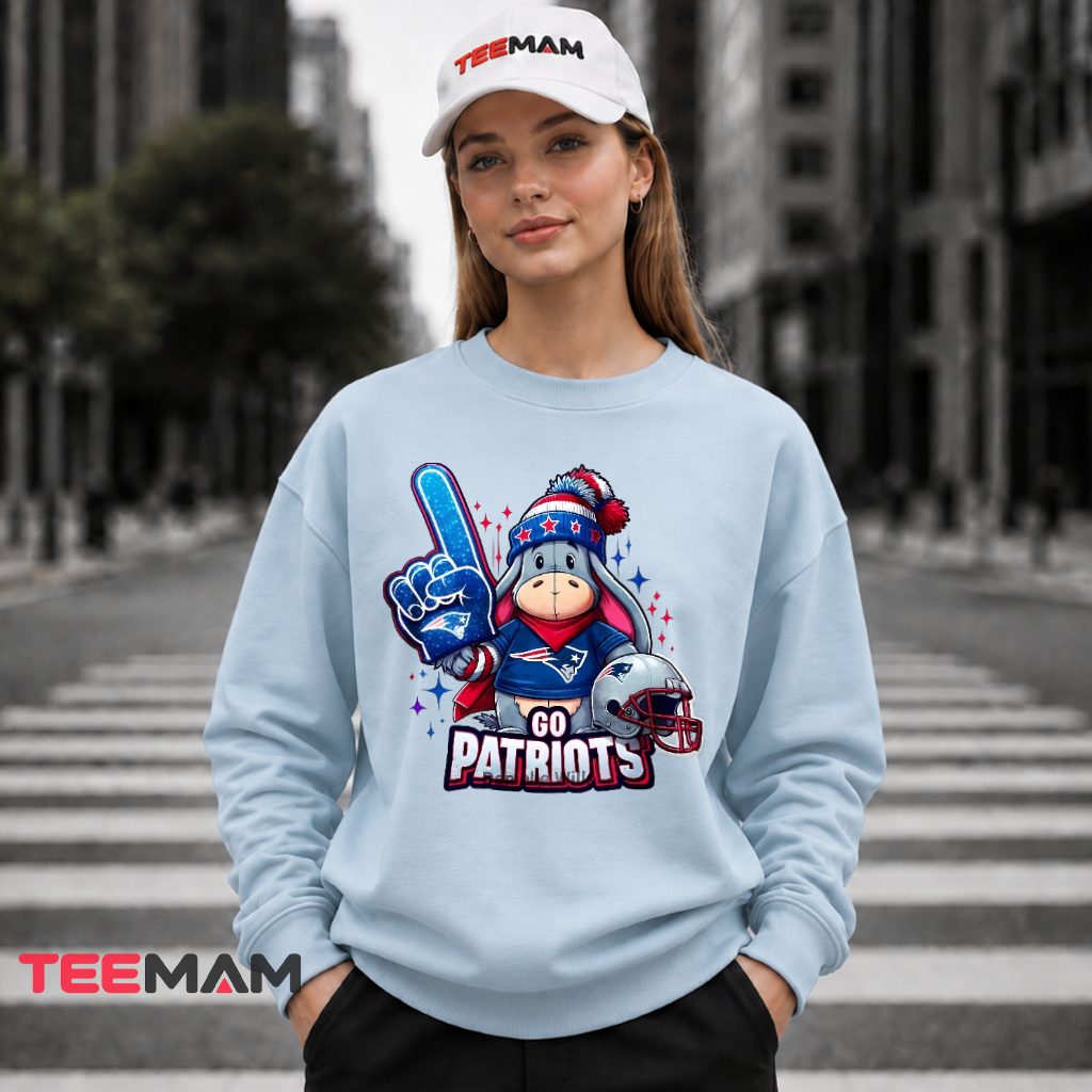 New England Patriots Eeyore Go Fan Long Sleeve New England Patriots Eeyore Go Fan Long Sleeve