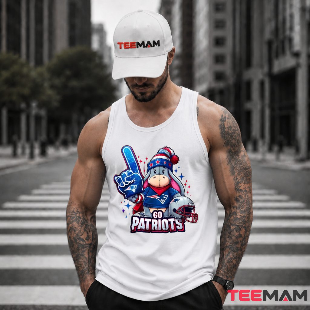 New England Patriots Eeyore Go Fan Tank Top New England Patriots Eeyore Go Fan Tank Top