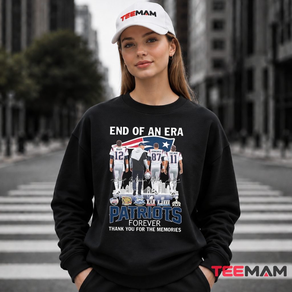 New England Patriots End Era Memories Long Sleeve New England Patriots End Era Memories Long Sleeve