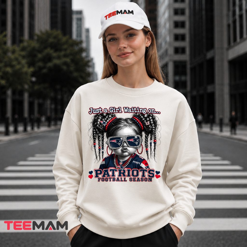 New England Patriots Girl Football Season Long Sleeve New England Patriots Girl Football Season Long Sleeve