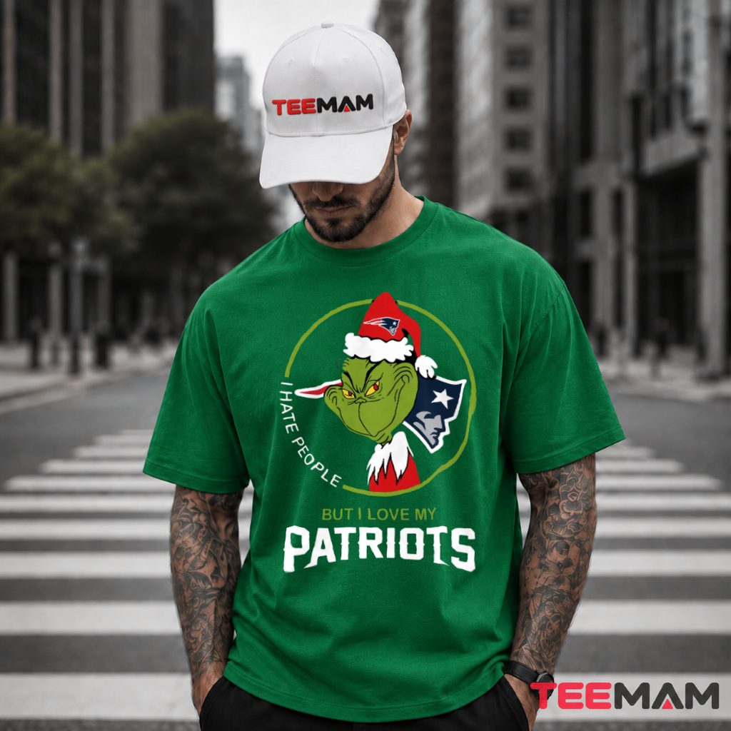New England Patriots Grinch Hate People T-Shirt