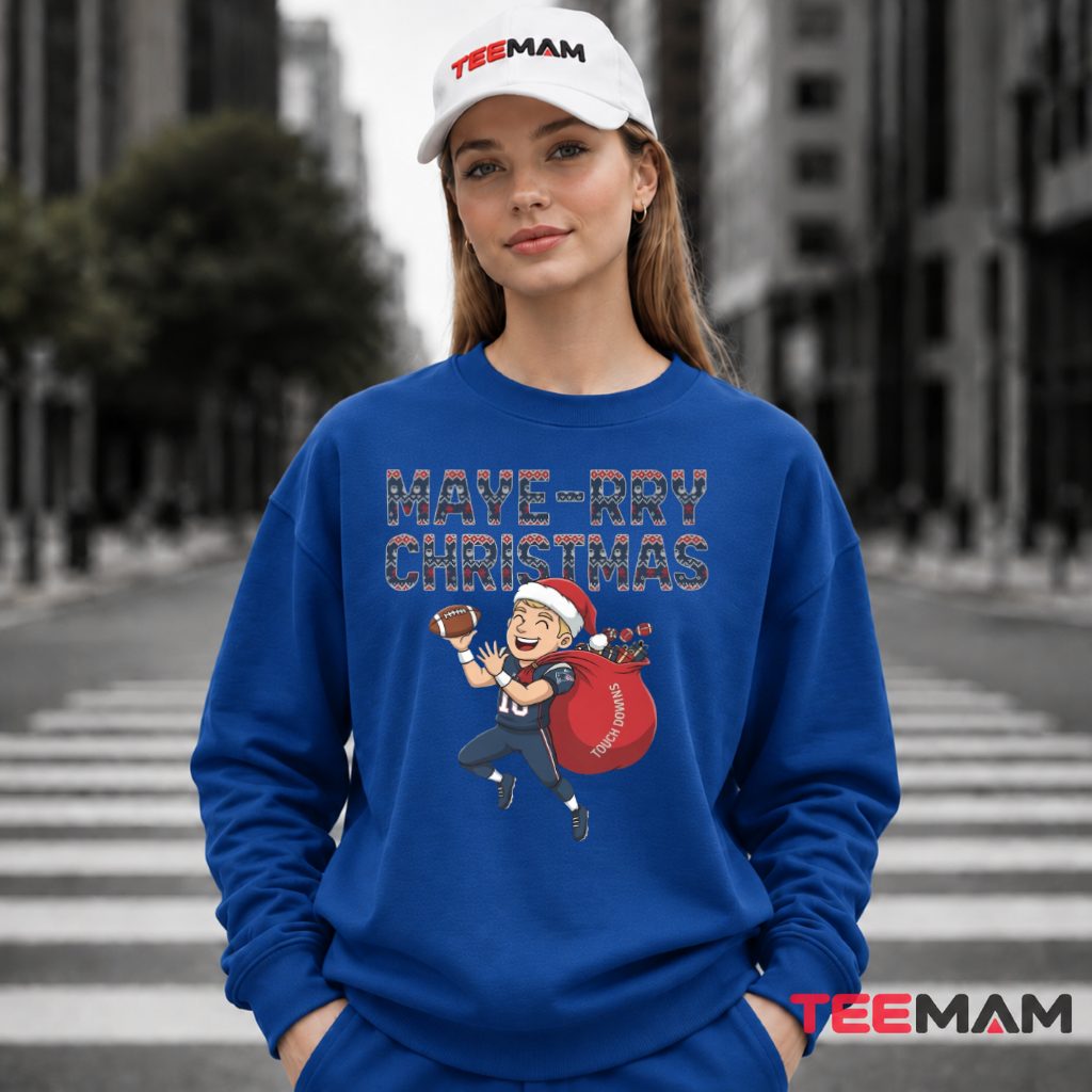 New England Patriots Maye Rry Christmas Long Sleeve New England Patriots Maye Rry Christmas Long Sleeve