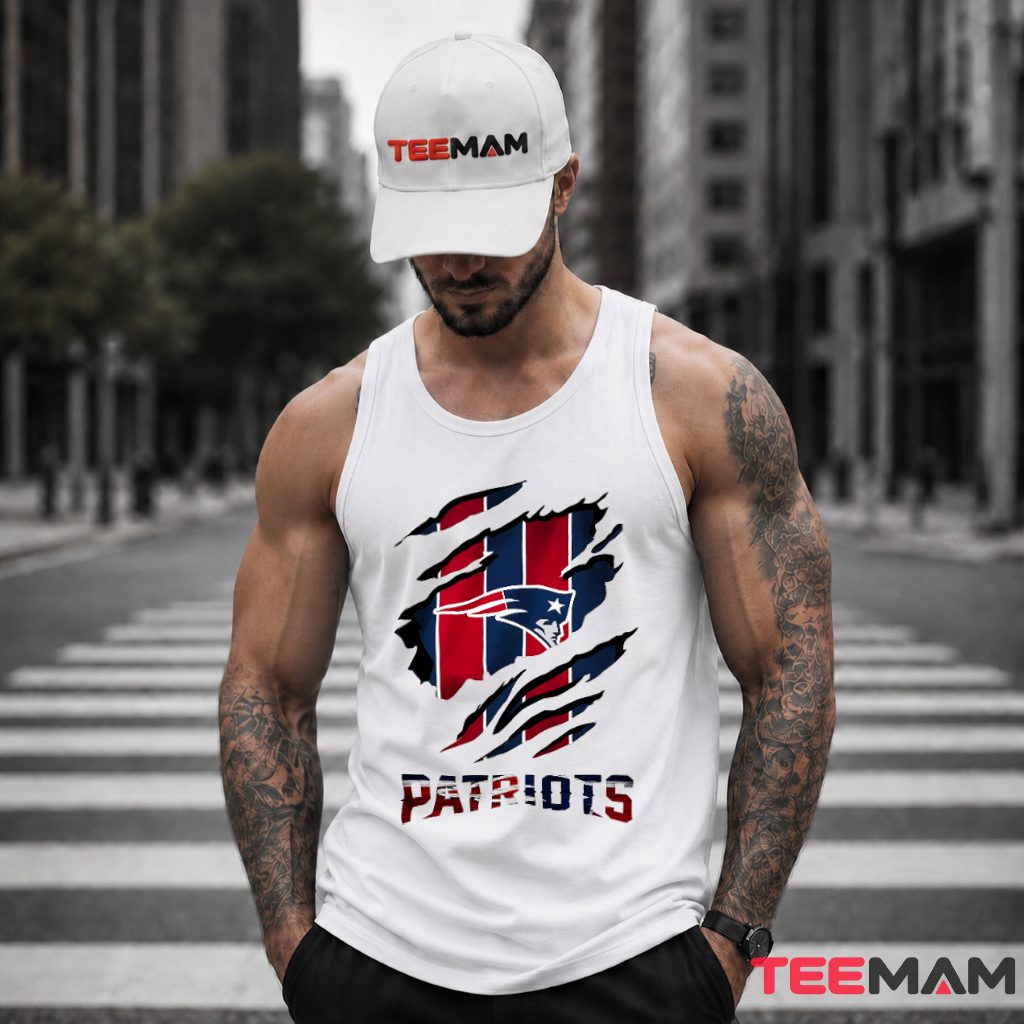 New England Patriots Ripped Claw Flag Tank Top New England Patriots Ripped Claw Flag Tank Top