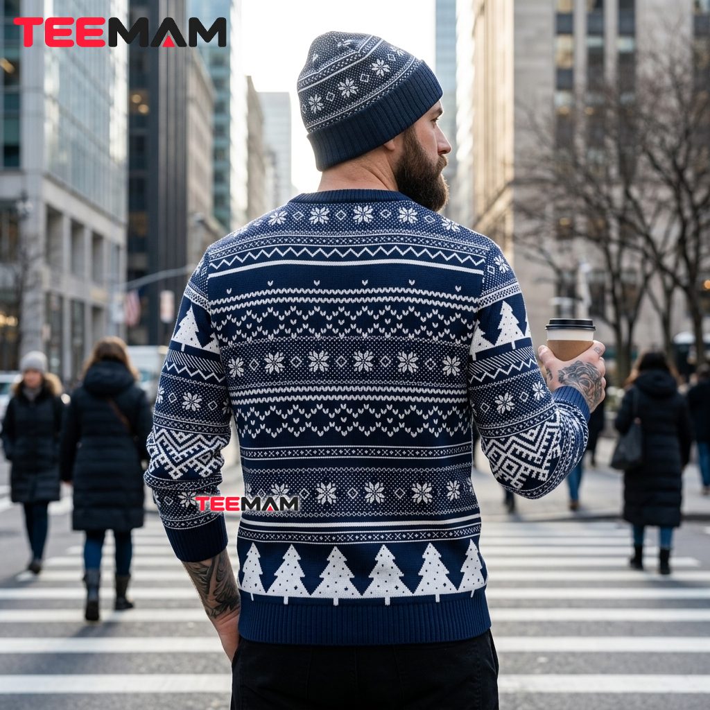 New England Patriots Ugly Christmas Sweater Peanuts Christmas Tree Design Version 3 New England Patriots Ugly Christmas Sweater Peanuts Christmas Tree Design Version 3