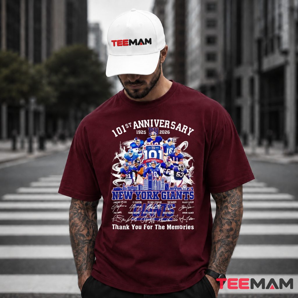 New York Giants 101st Anniversary Players T-Shirt