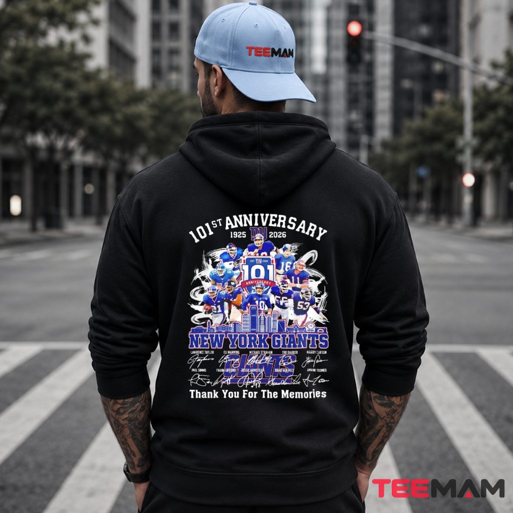 New York Giants 101st Anniversary Players Hoodie New York Giants 101st Anniversary Players Hoodie