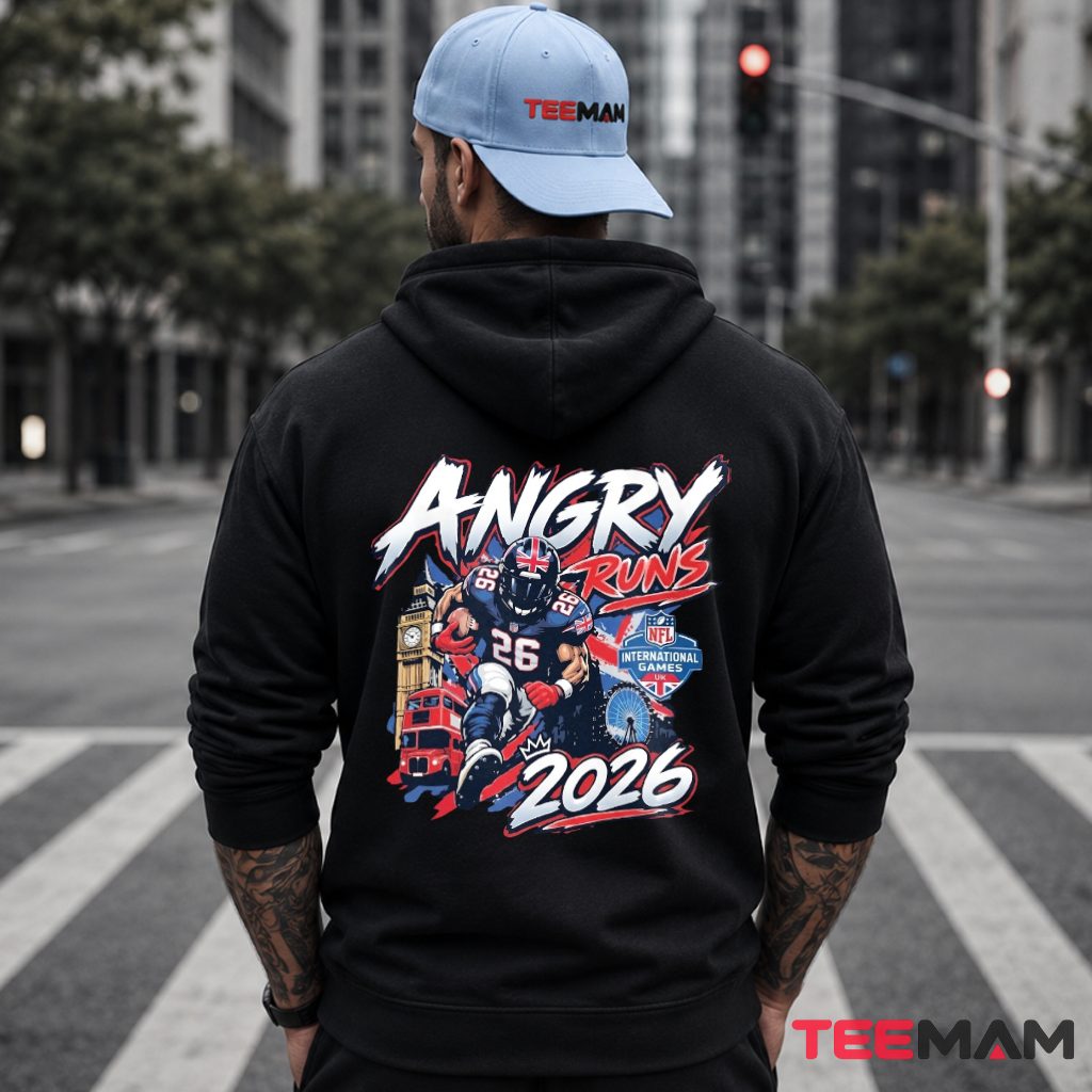 New York Giants Angry Runs London 2026 Hoodie New York Giants Angry Runs London 2026 Hoodie