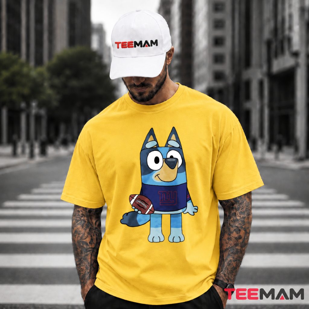 New York Giants Bluey Football Fan T-Shirt