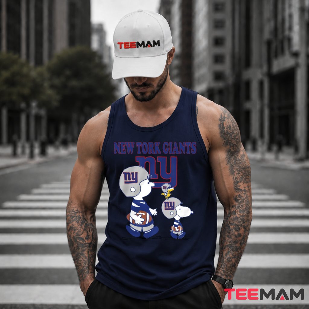 New York Giants Charlie Brown Helmet Buddies Tank Top New York Giants Charlie Brown Helmet Buddies Tank Top