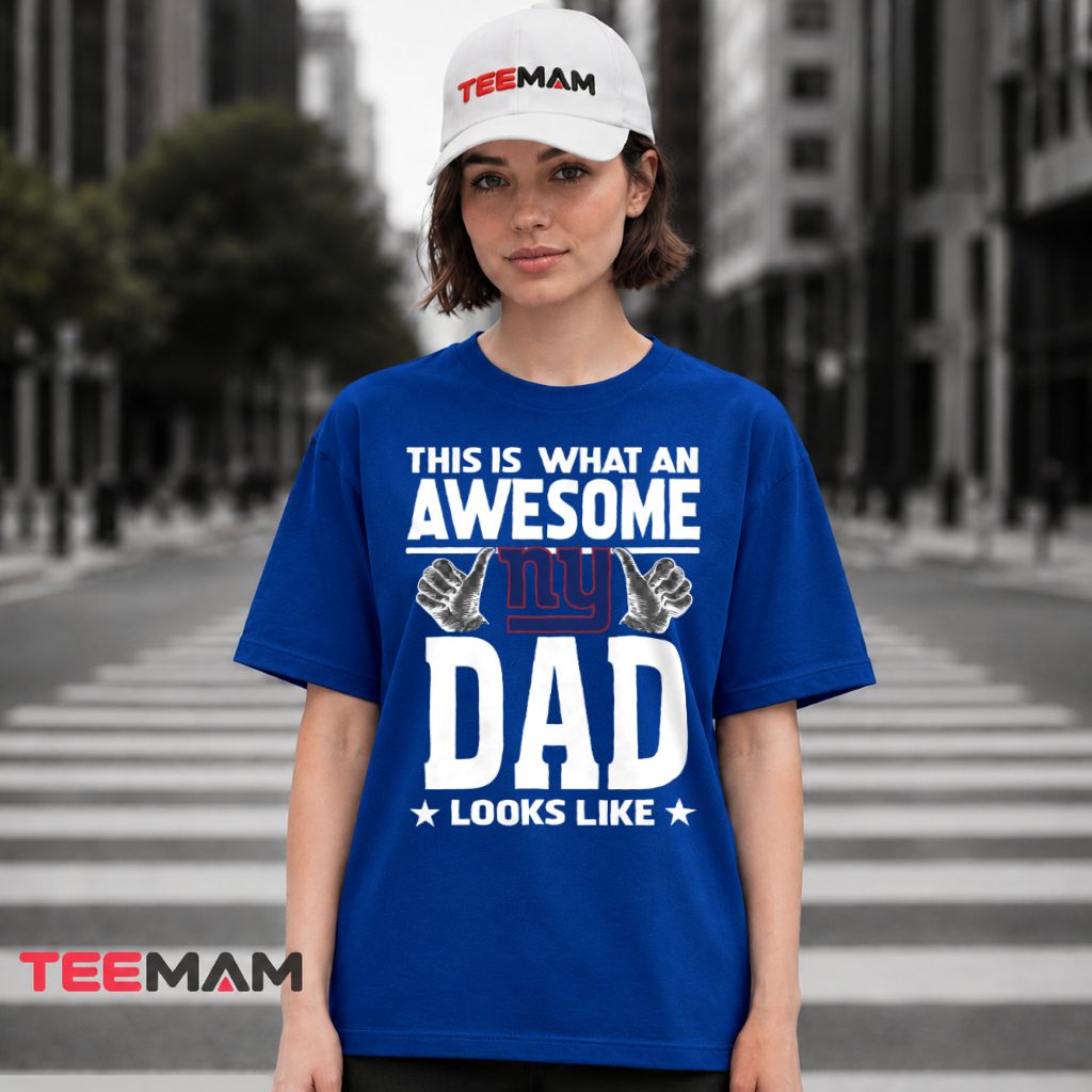 New York Giants Dad Thumbs Up Fan T-Shirt