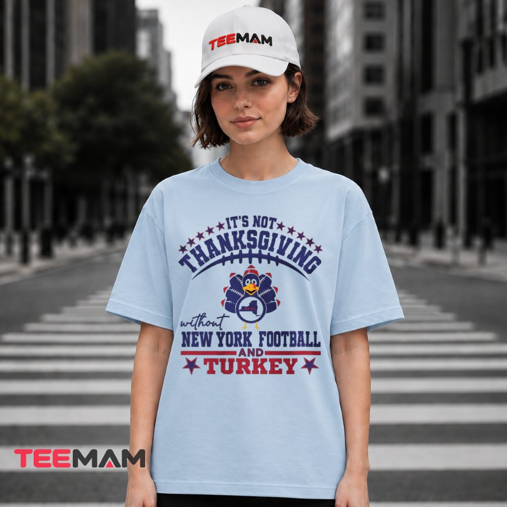New York Giants Football State Turkey T-Shirt
