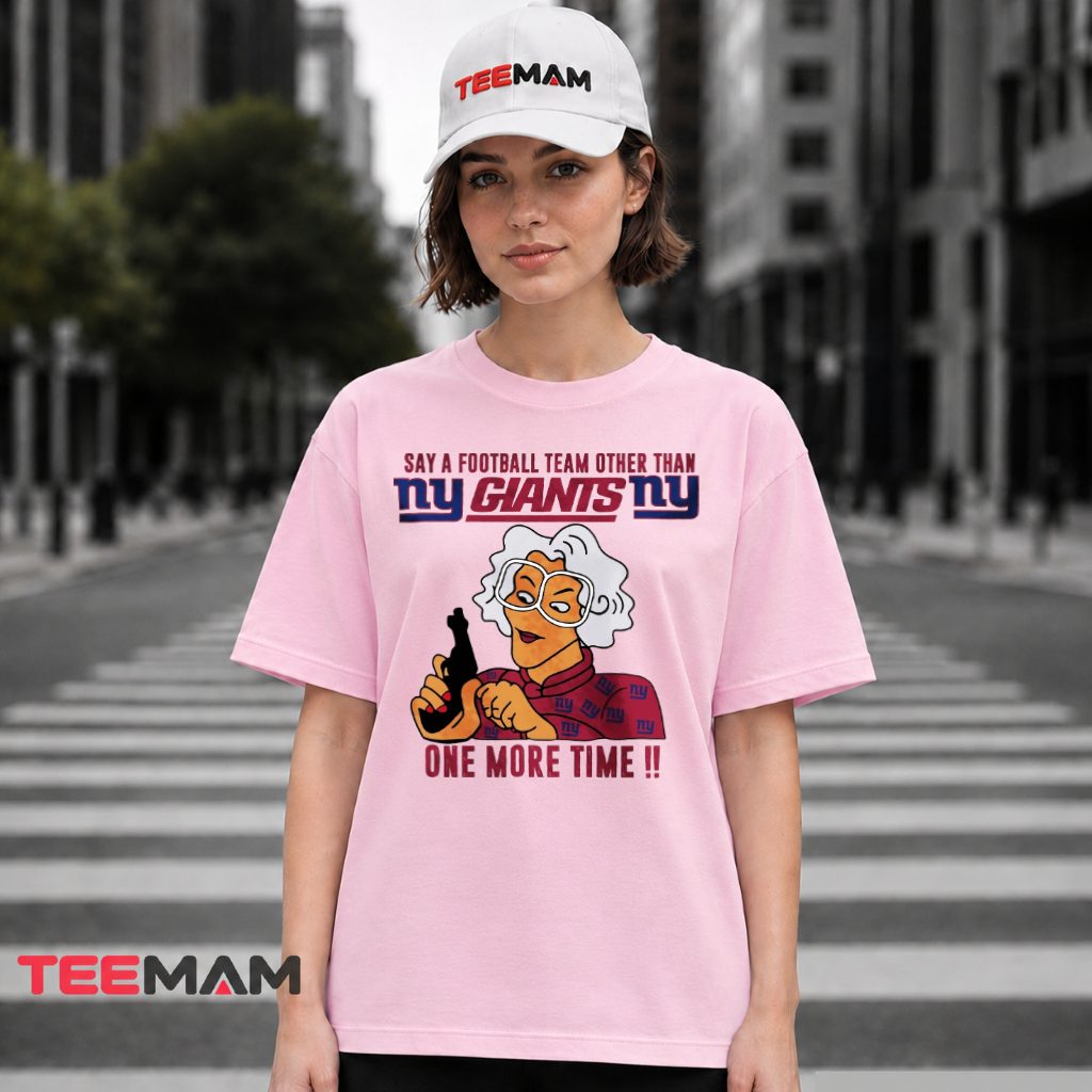 New York Giants Grandma One More Time T-Shirt