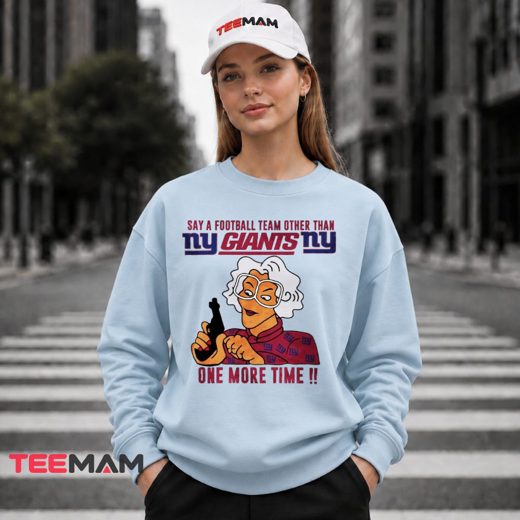 New York Giants Grandma One More Time Long Sleeve New York Giants Grandma One More Time Long Sleeve