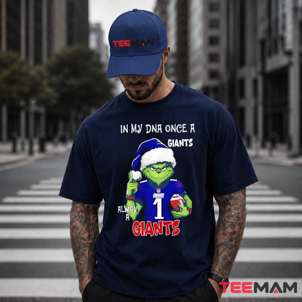 New York Giants Grinch In My Dna T-Shirt