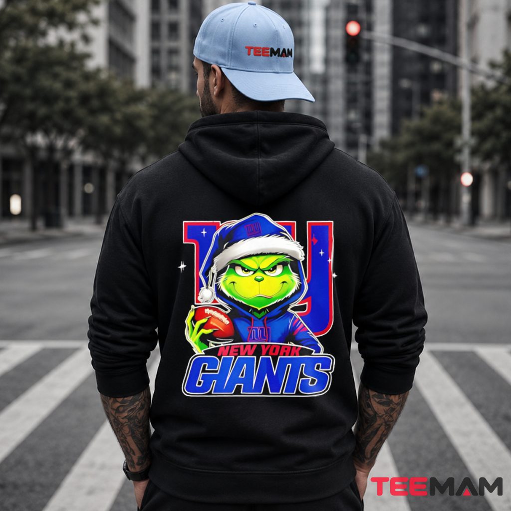New York Giants Grinch Santa Ornament Hoodie New York Giants Grinch Santa Ornament Hoodie