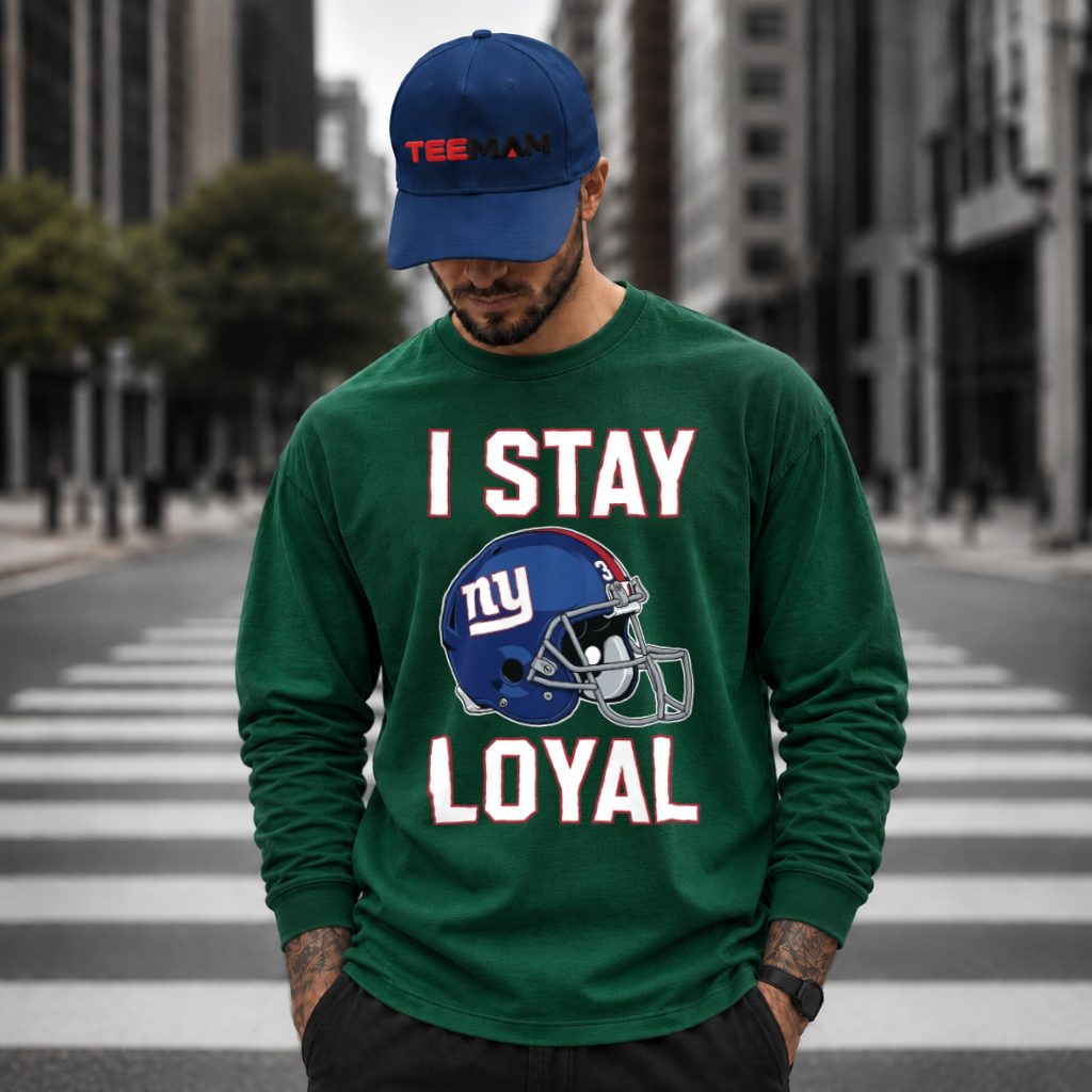 New York Giants Helmet I Stay Loyal Long Sleeve New York Giants Helmet I Stay Loyal Long Sleeve