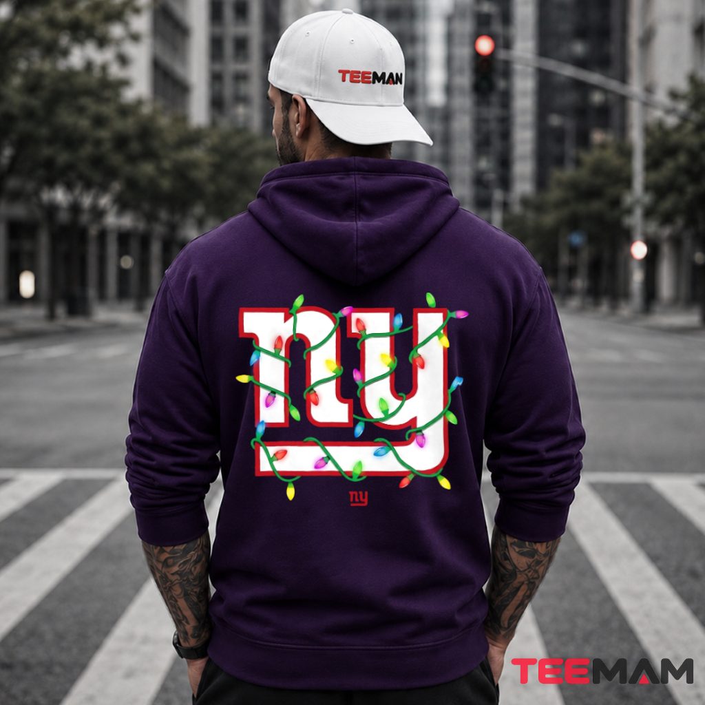New York Giants Logo Christmas Lights Hoodie New York Giants Logo Christmas Lights Hoodie