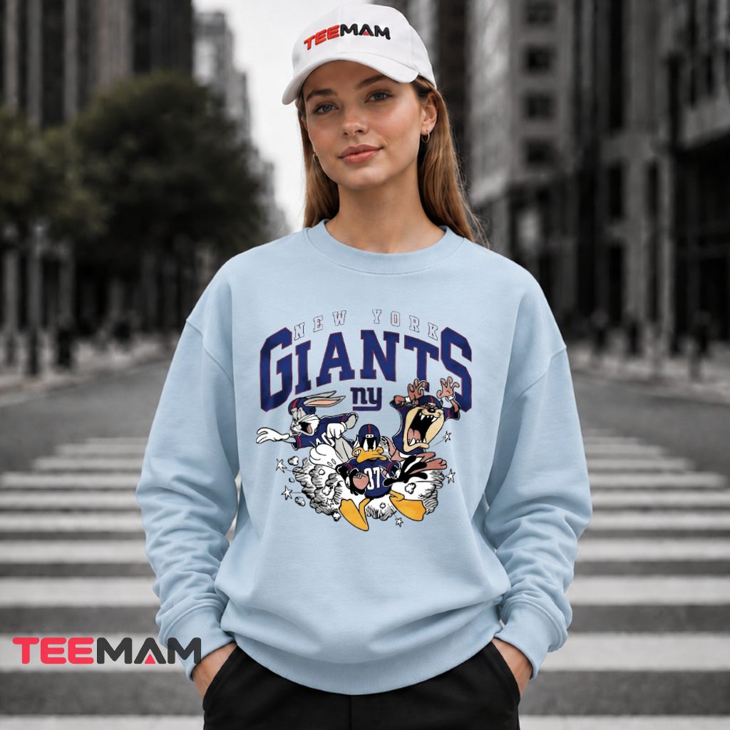 New York Giants Looney Tunes Brawl Long Sleeve New York Giants Looney Tunes Brawl Long Sleeve