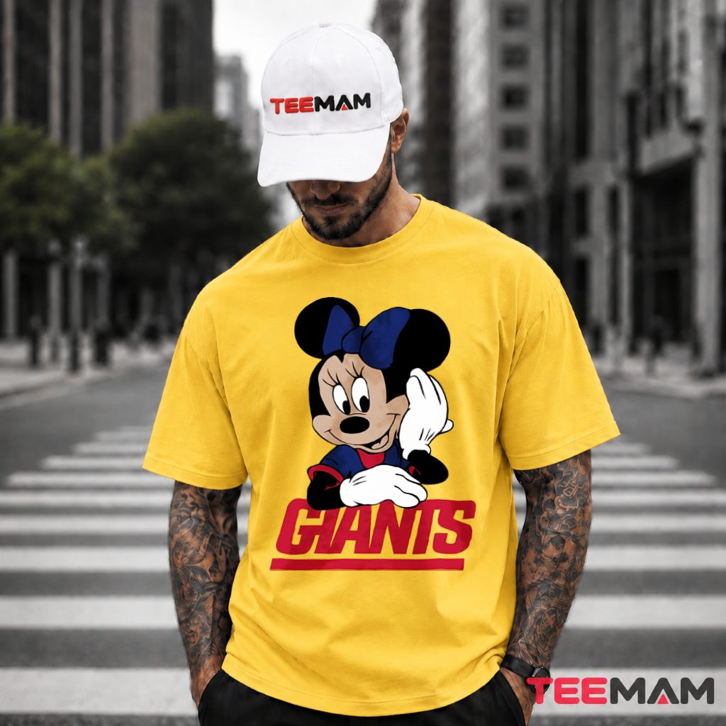 New York Giants Minnie Mouse Bow T-Shirt