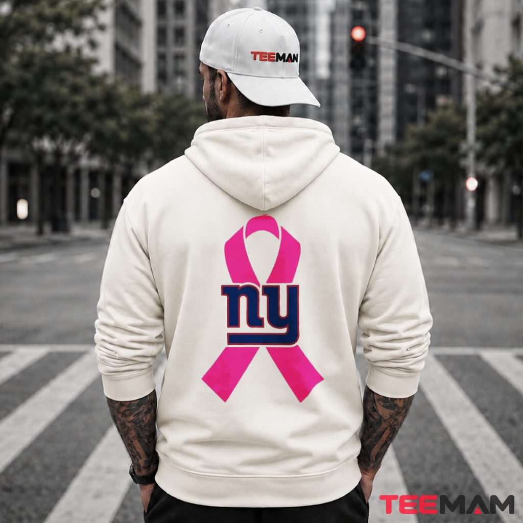 New York Giants Pink Ribbon Awareness Hoodie New York Giants Pink Ribbon Awareness Hoodie