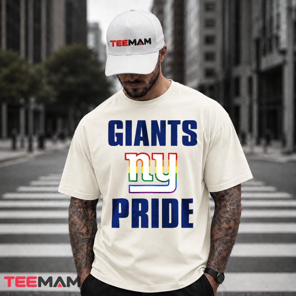 New York Giants Rainbow Pride Logo T-Shirt