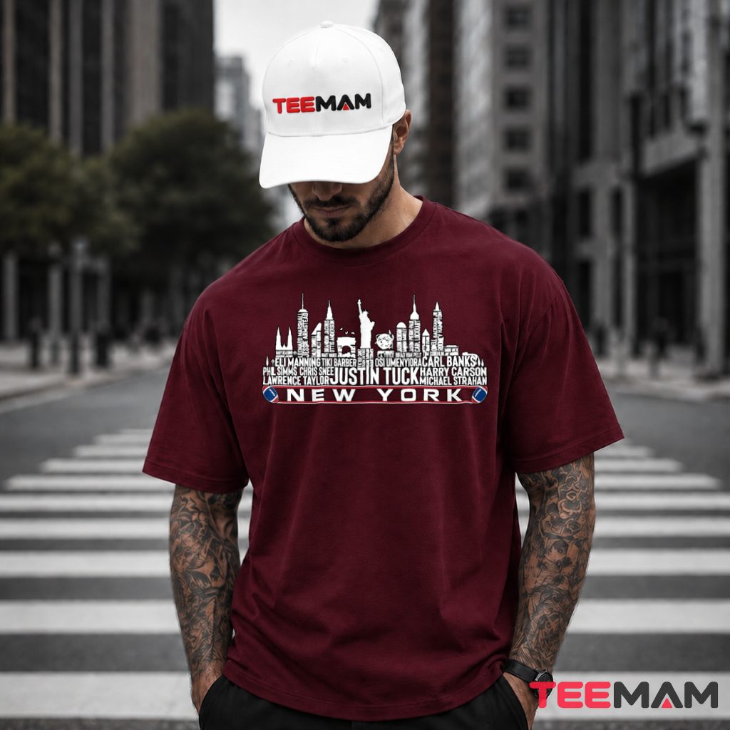 New York Giants Skyline Legends Players T-Shirt