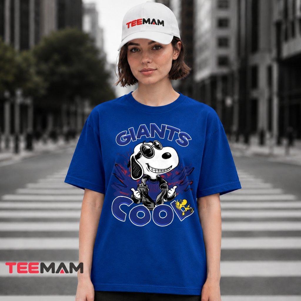 New York Giants Snoopy Cool Jacket T-Shirt