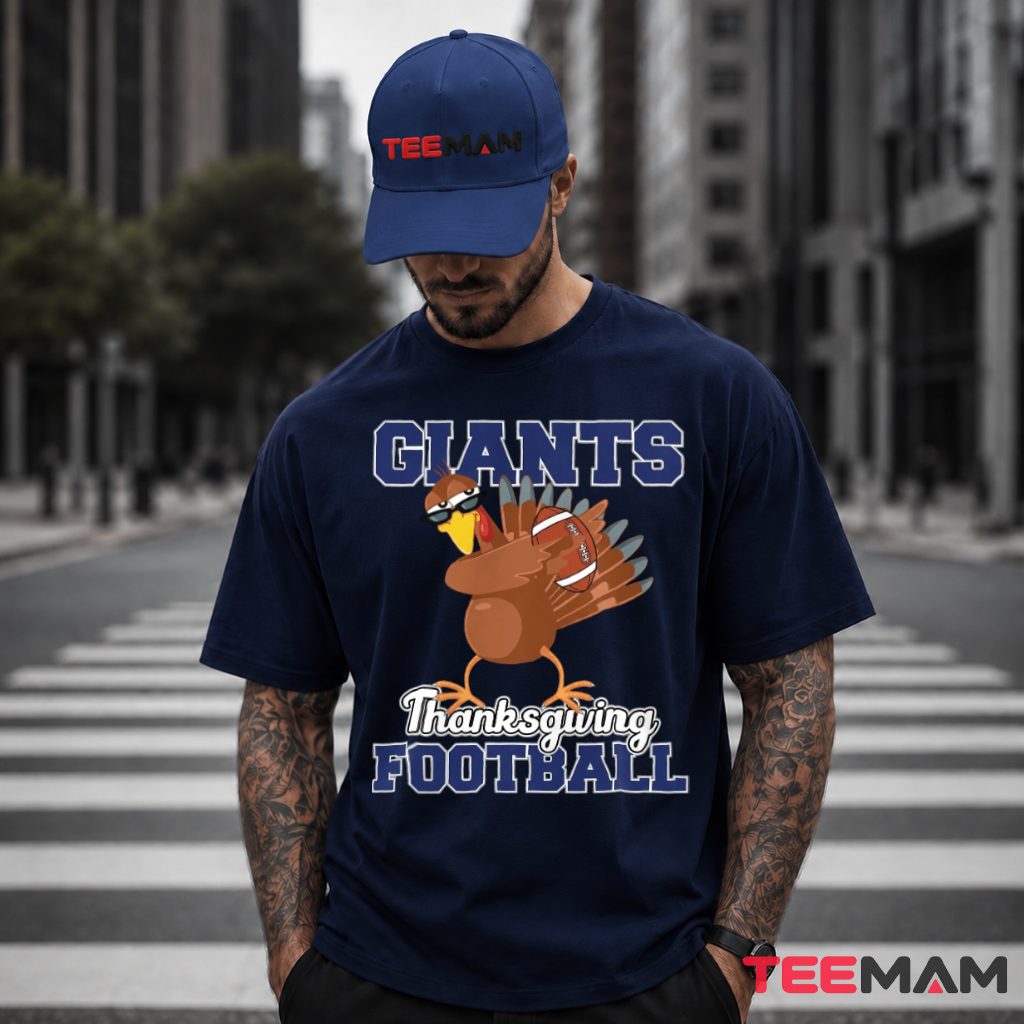 New York Giants Thanksgiving Turkey Sunglasses Football T-Shirt