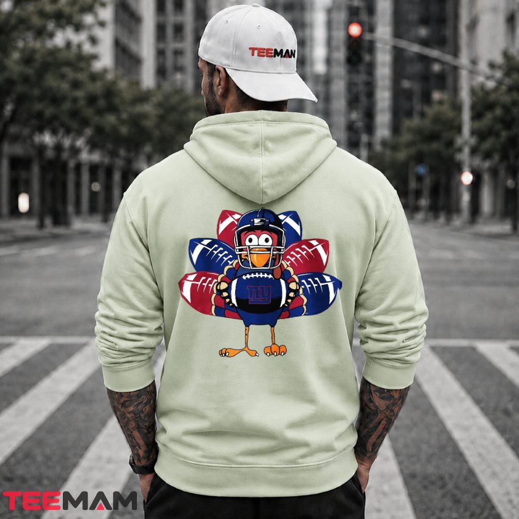 New York Giants Turkey Helmet Football Feathers Hoodie New York Giants Turkey Helmet Football Feathers Hoodie