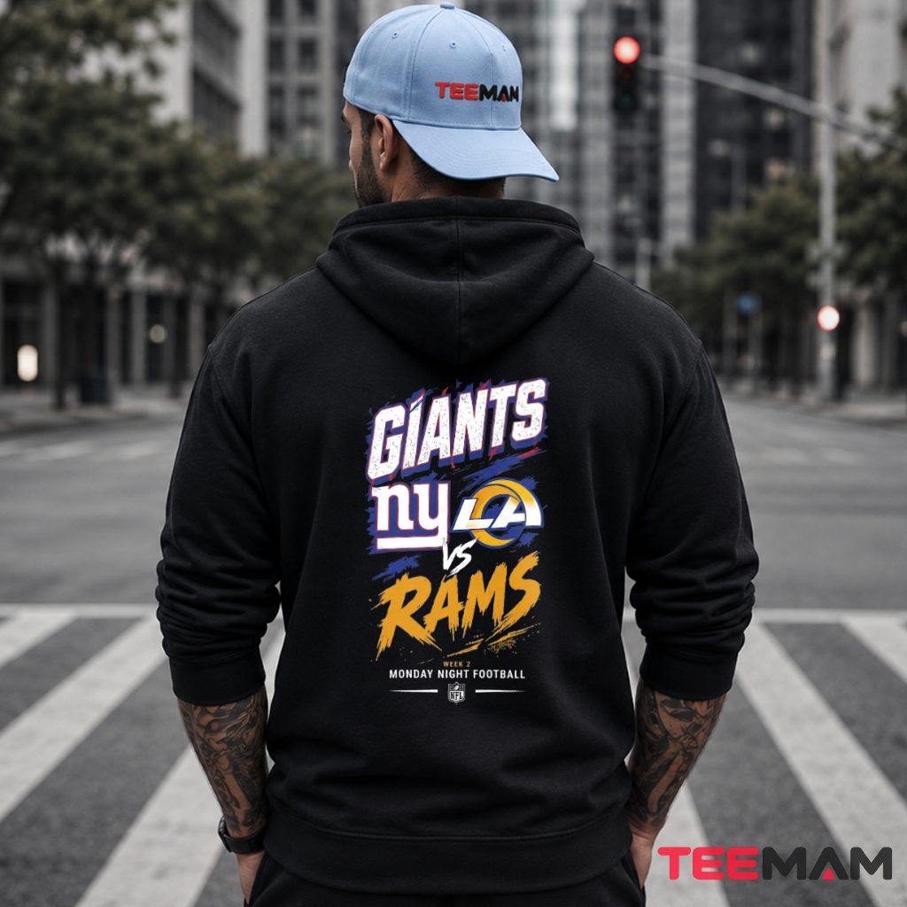 New York Giants Vs Los Angeles Rams Monday Hoodie New York Giants Vs Los Angeles Rams Monday Hoodie