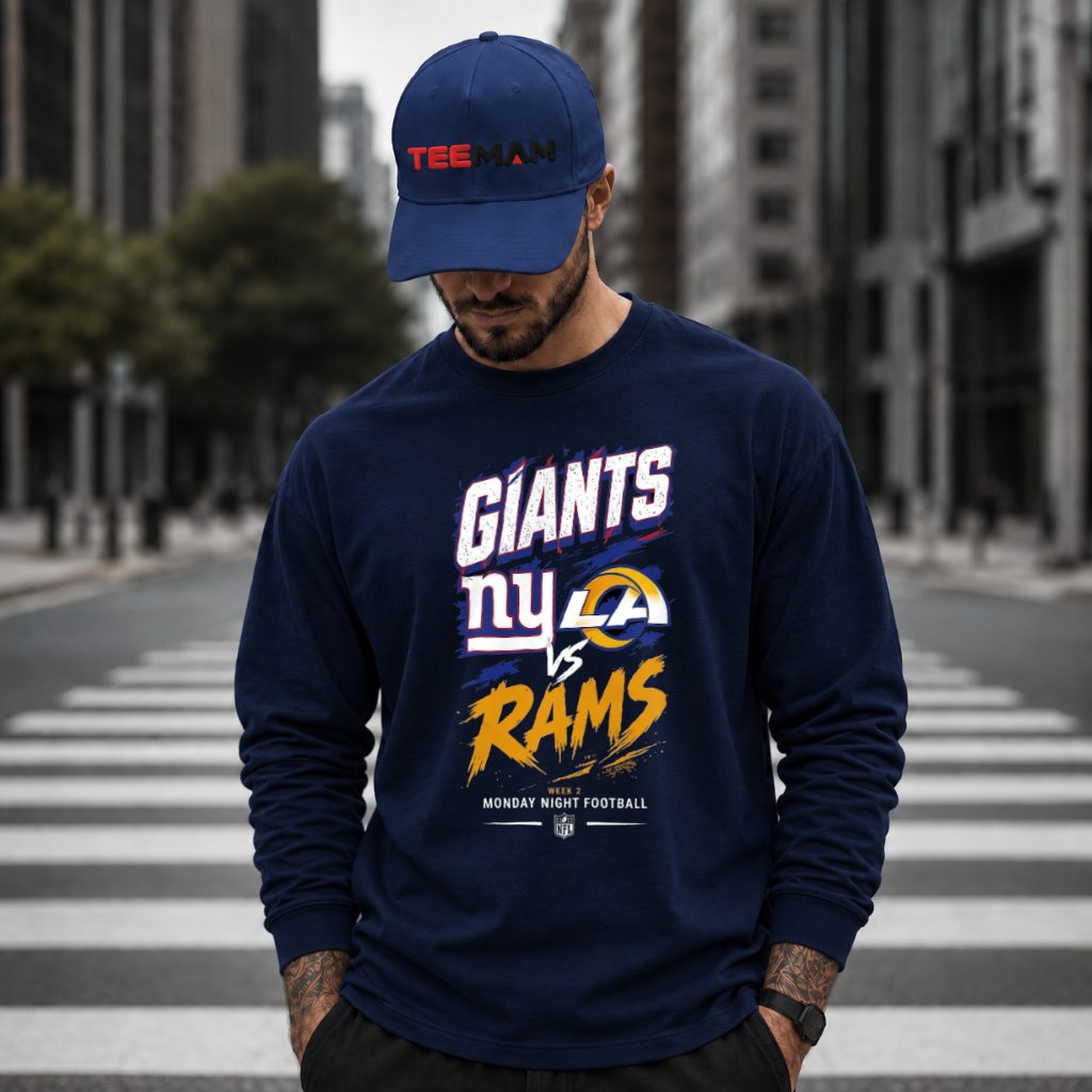 New York Giants Vs Los Angeles Rams Monday Long Sleeve New York Giants Vs Los Angeles Rams Monday Long Sleeve