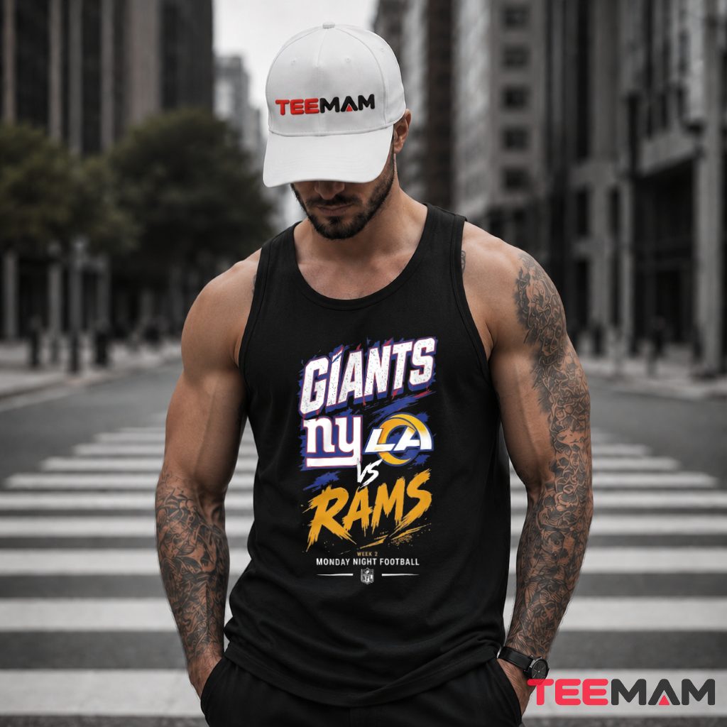 New York Giants Vs Los Angeles Rams Monday Tank Top New York Giants Vs Los Angeles Rams Monday Tank Top