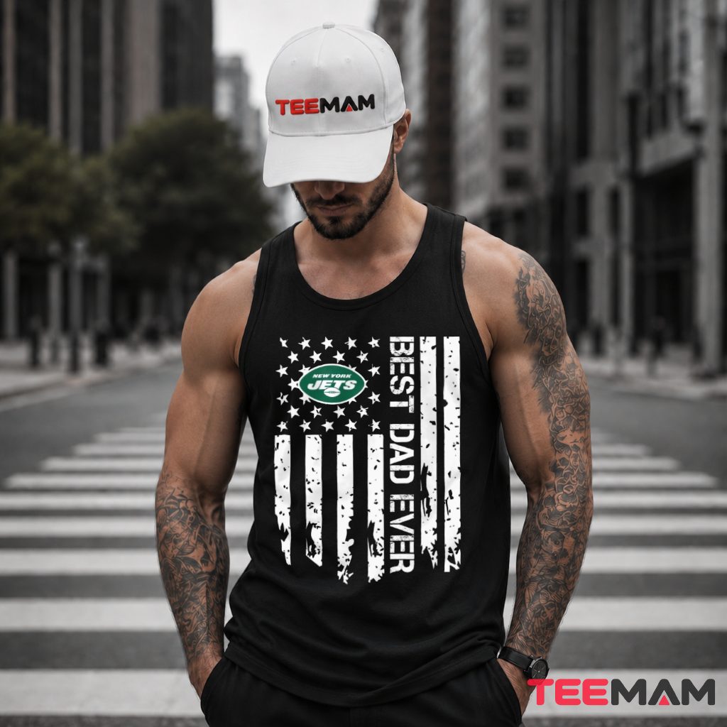 New York Jets Dad American Flag Distressed Tank Top New York Jets Dad American Flag Distressed Tank Top