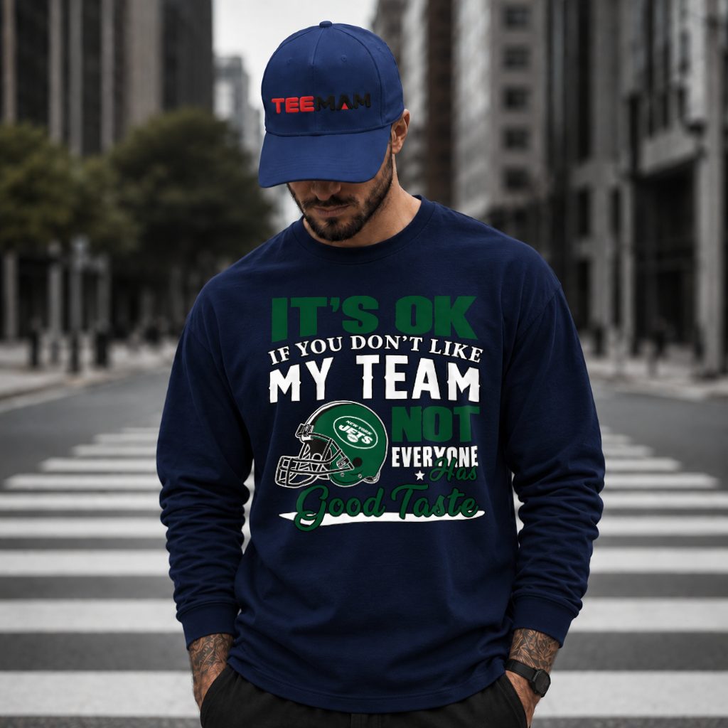 New York Jets Good Taste Helmet Team Long Sleeve New York Jets Good Taste Helmet Team Long Sleeve