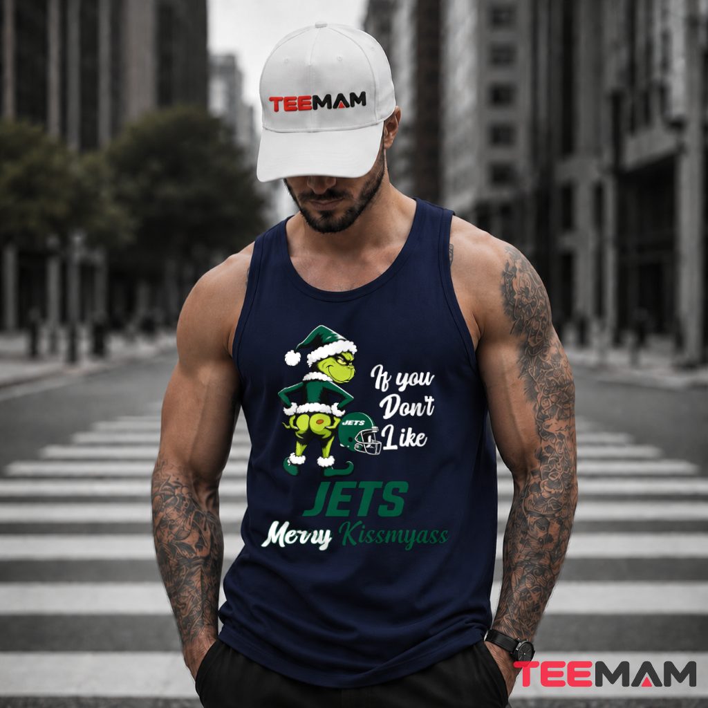 New York Jets Grinch Elf Holiday Gift Tank Top New York Jets Grinch Elf Holiday Gift Tank Top