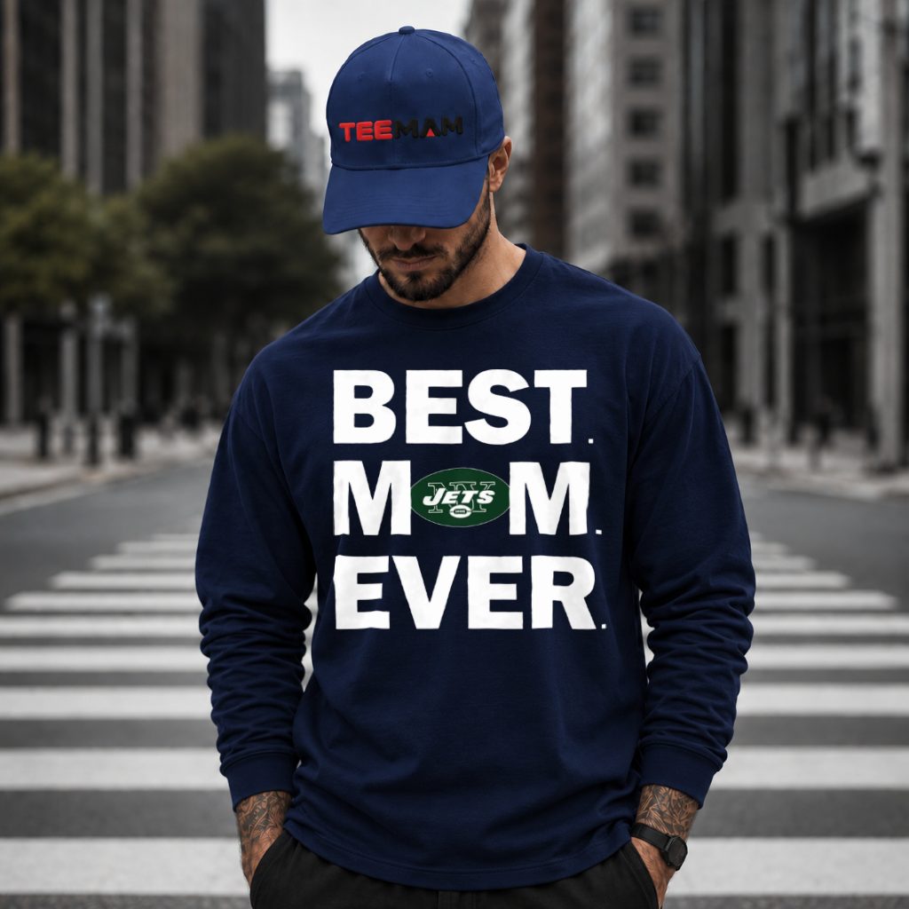 New York Jets Mom Best Ever Bold Long Sleeve New York Jets Mom Best Ever Bold Long Sleeve