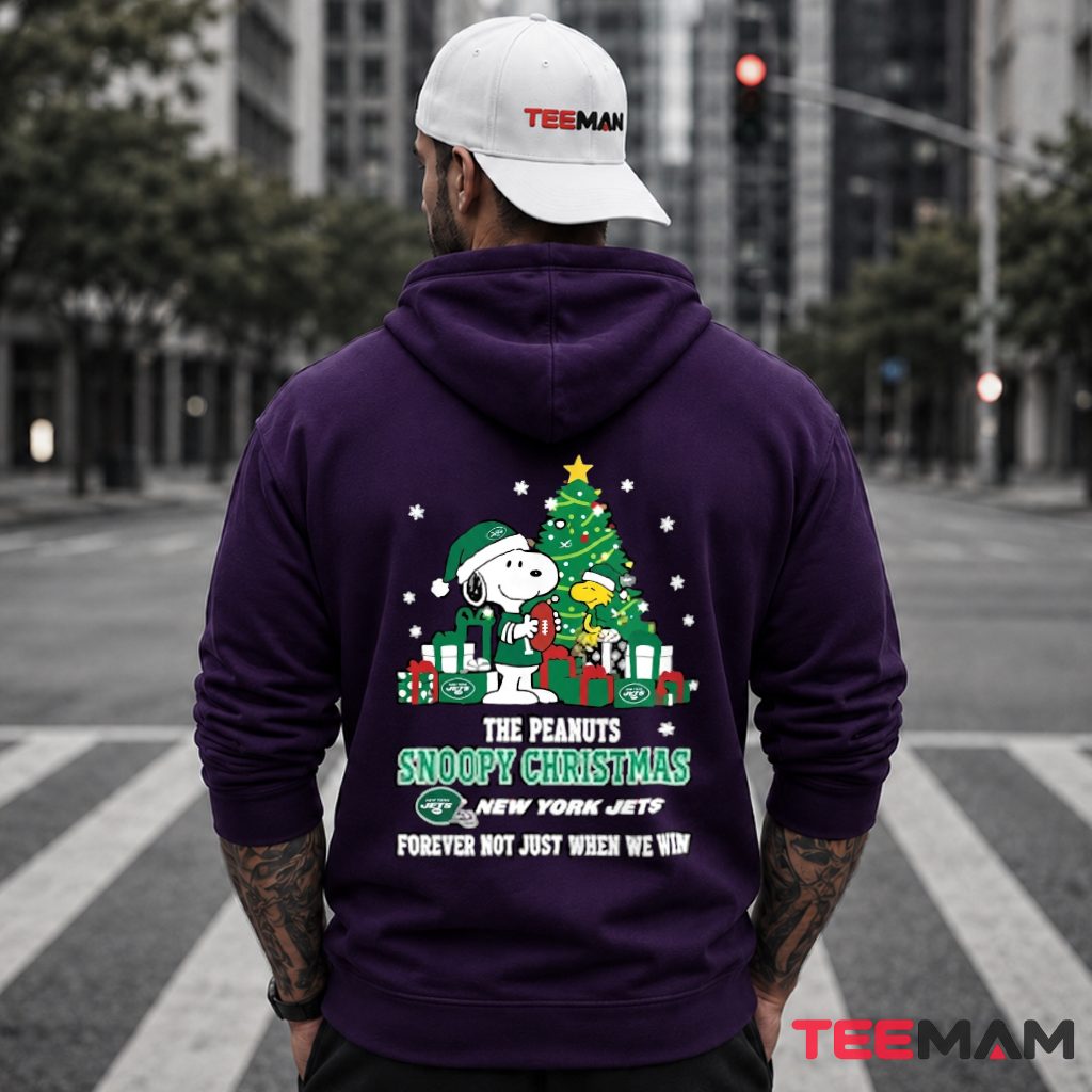 New York Jets Snoopy Christmas Tree Forever Not Just Hoodie New York Jets Snoopy Christmas Tree Forever Not Just Hoodie