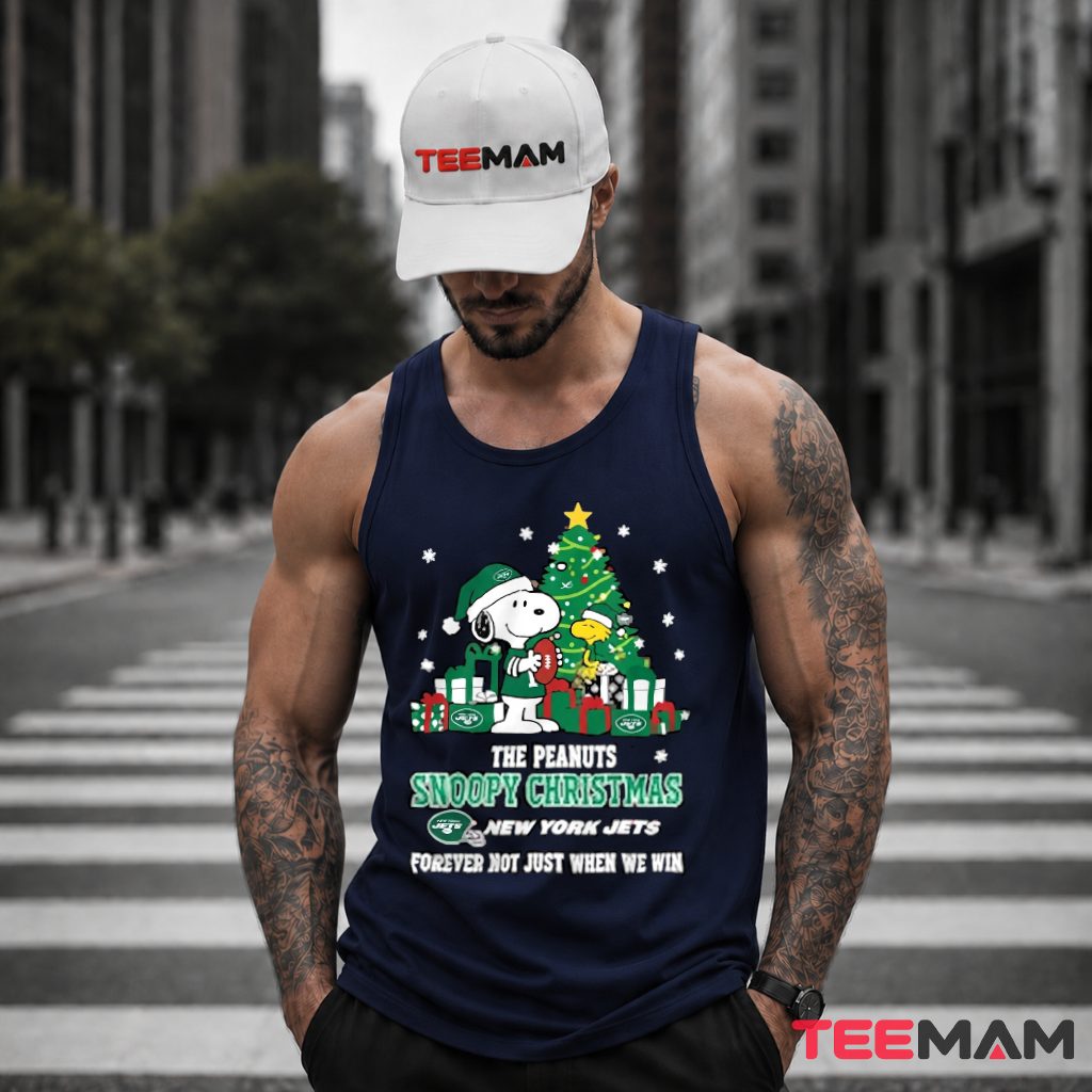 New York Jets Snoopy Christmas Tree Forever Not Just Tank Top New York Jets Snoopy Christmas Tree Forever Not Just Tank Top