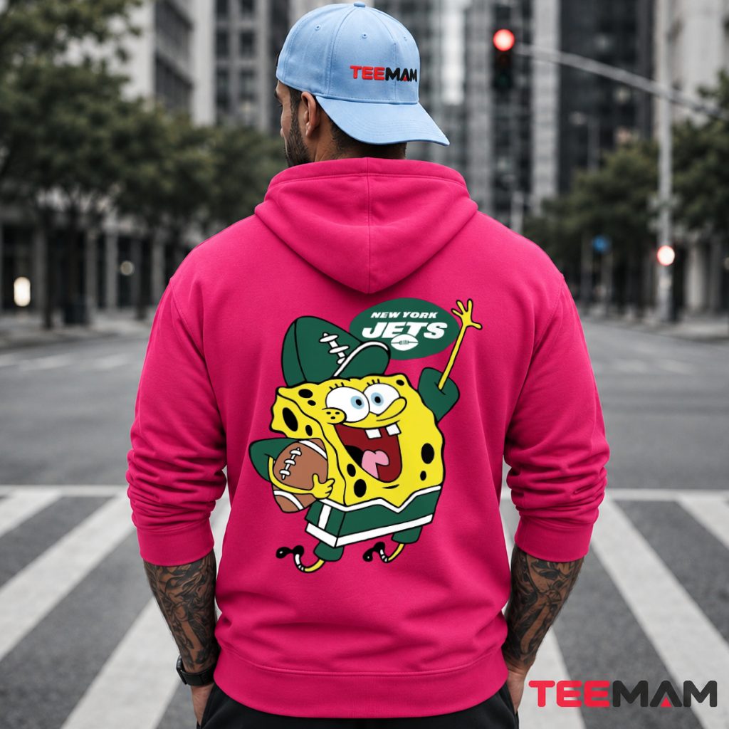 New York Jets Spongebob Football Jersey Hoodie New York Jets Spongebob Football Jersey Hoodie