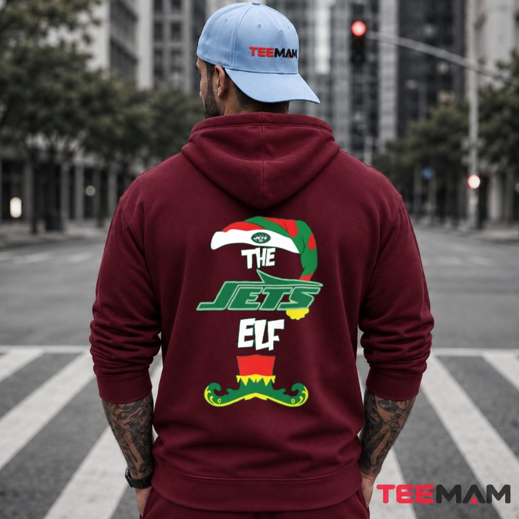 New York Jets The Elf Christmas Costume Hoodie New York Jets The Elf Christmas Costume Hoodie