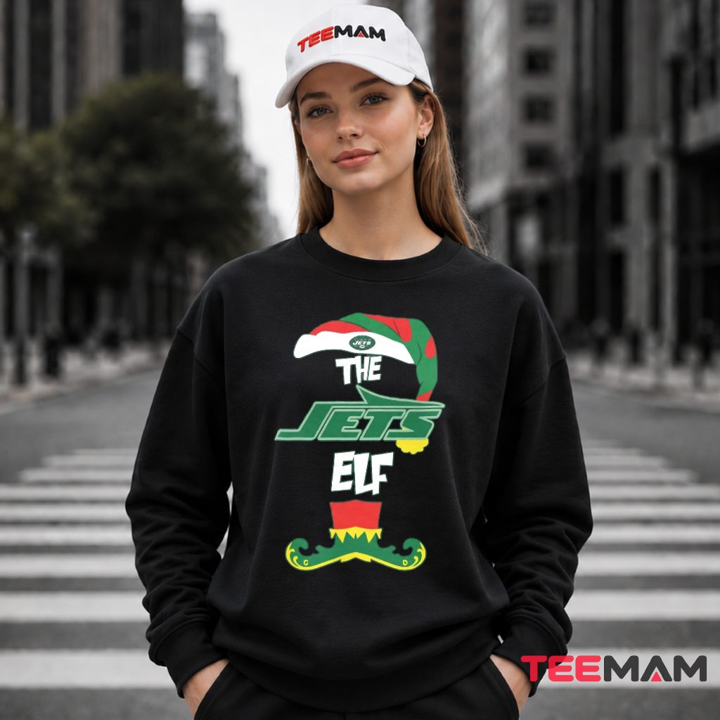 New York Jets The Elf Christmas Costume Long Sleeve New York Jets The Elf Christmas Costume Long Sleeve